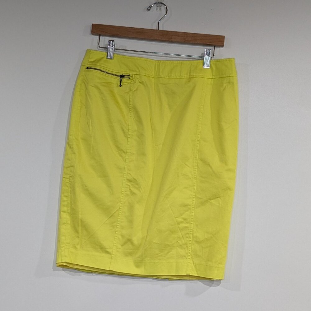 *3/$10* Mossimo Pencil Skirt with Zipper Pocket Yellow Size 12